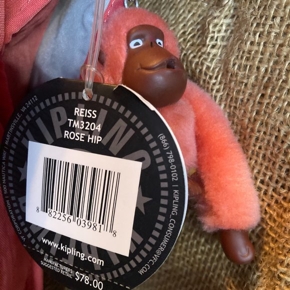 New With Tags! Kipling Salmon Messenger & Crossbody Shoulder Bag - Picture 2 of 11